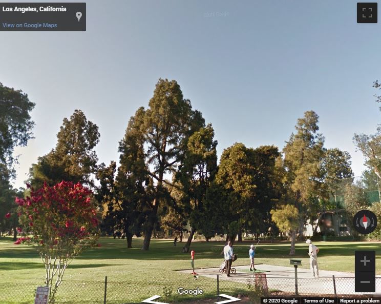 Map of Los Feliz 3 Par Course
